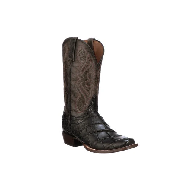 Lucchese Luchese Men's CL1084 Q8 Black Roy Giant Gator 1 Lucchese Luchese Men's CL1084 Q8 Black Roy Giant Gator