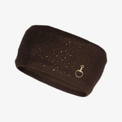 Horze Leona Womens Knitted Headband With Crystals 30871 -Western Denim Store 30871 dbr web 1