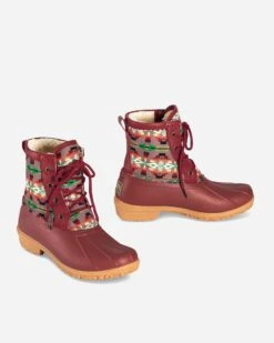 Pendleton Heritage Tucson Print Duck Short Boot Scarlet
