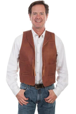 Scully Men's Classic Leather Vest 535044