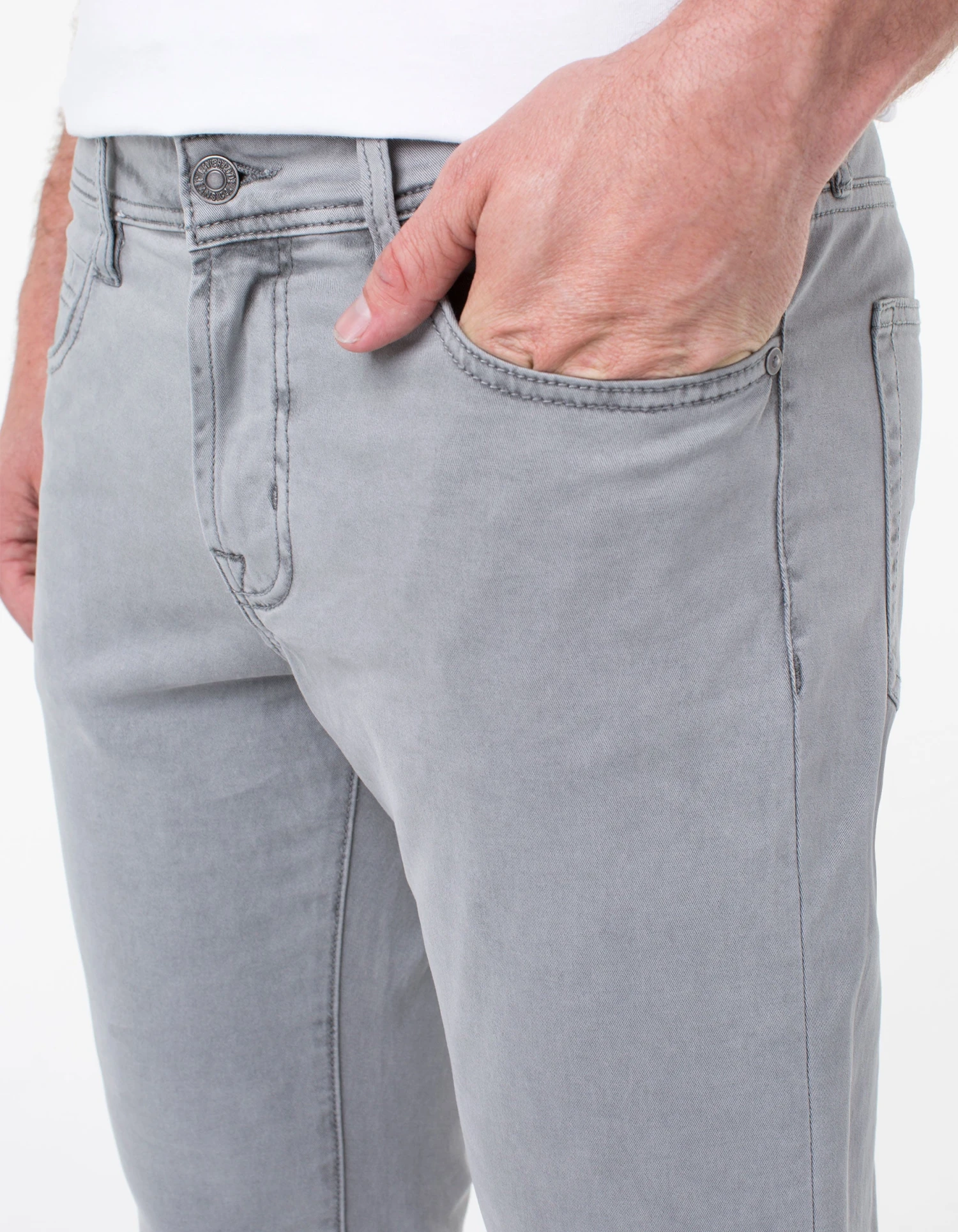 Liverpool Men's Kingston Modern Slim Straight Twill LGS300DC 5 Liverpool Men's Kingston Modern Slim Straight Twill LGS300DC - Image 5