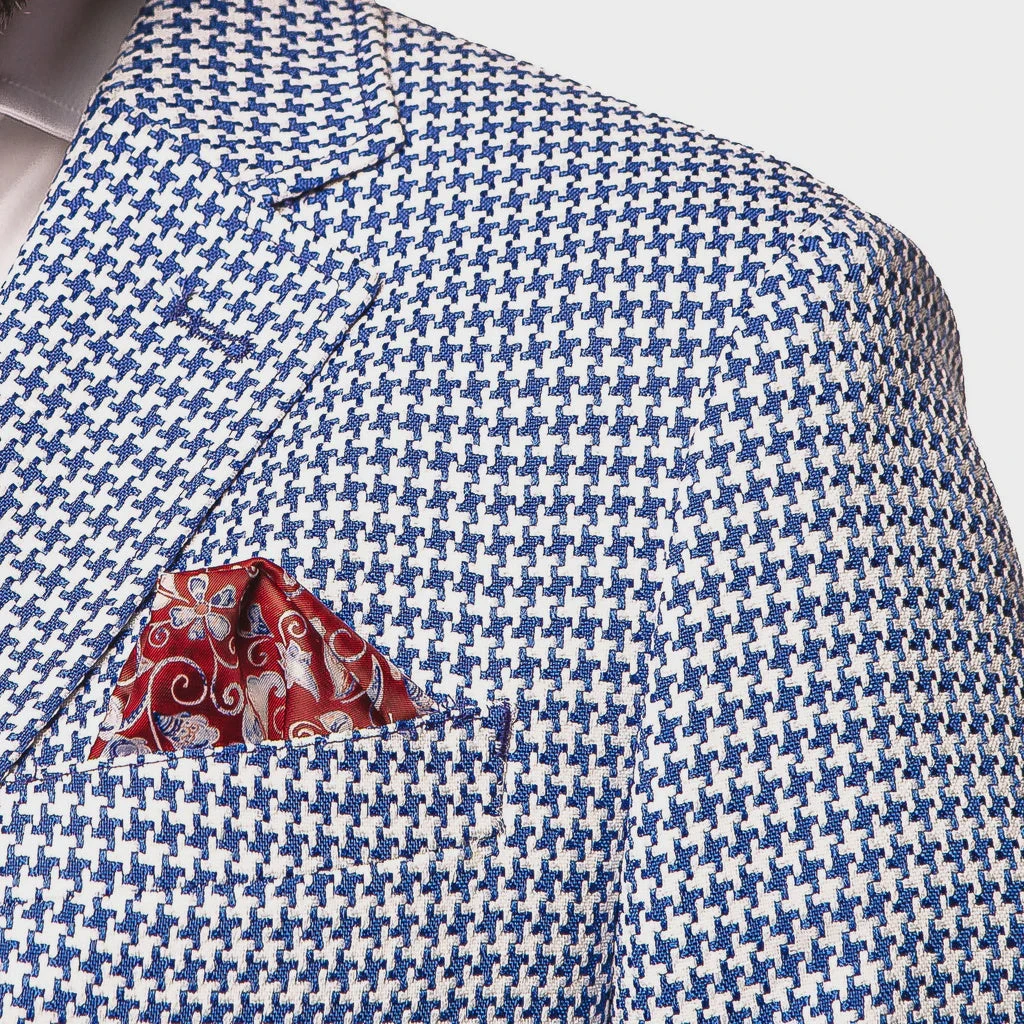 7 Downie Cape Cod HOUNDSTOOTH Men's Blazer 2 7 Downie Cape Cod HOUNDSTOOTH Men's Blazer - Image 2