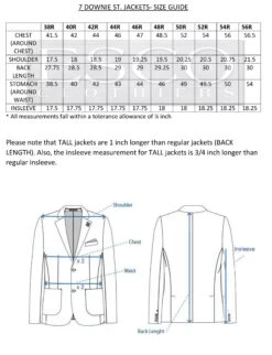 7 Downie Coral Men's Sport Coat Pink Blazer 5 7 Downie Coral Men's Sport Coat Pink Blazer -Western Denim Store 7DOWNIESTREETJACKET SportsCoatsizechart 1