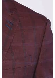 7 Downie Street Blazer Tobey Men's Burgundy All Season Sports Coat 3 7 Downie Street Blazer Tobey Men's Burgundy All Season Sports Coat - Image 3