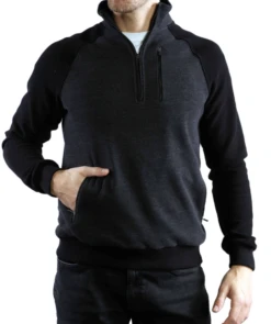 7 Downie St. Men's Polaris Sweater -Western Denim Store 7downiepolarisblk