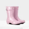 Hunter Short Original Short Gloss Foxglove PINK Rain Boot