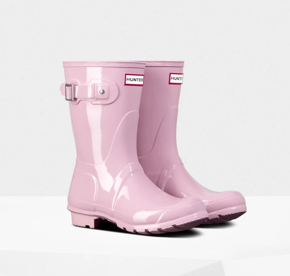 Hunter Short Original Short Gloss Foxglove PINK Rain Boot 1 Hunter Short Original Short Gloss Foxglove PINK Rain Boot