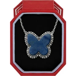 Brighton Necklace Twinkle Volar Brazil Blue Or Silver Pearl Quartz Necklace Gift Box Butterfly JD2223
