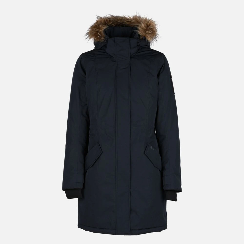 B Vertigo Women's Gwyneth Winter Parka Jacket In Dark Navy 3 B Vertigo Women's Gwyneth Winter Parka Jacket In Dark Navy - Image 3