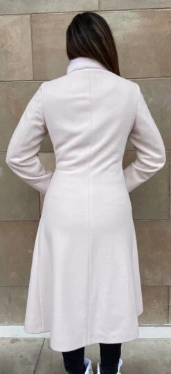 Bergen Of Norway Womens Cashmere Wool Princess Coat With Mink Trim -Western Denim Store BergenOfNorwayWomensCashmereWoolPrincessCoatwithMinkTrimCashmereprincess