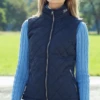 BVertigo Womens Eugene Quilted Vest In Navy