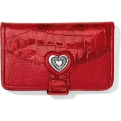 Brighton Women's Bellissimo RED Heart Card Wallet