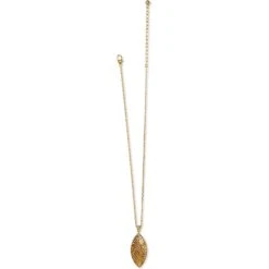 Brighton Palmetto Necklace JM7284 FW22 7 Brighton Palmetto Necklace JM7284 FW22 -Western Denim Store BrightonPalmettoGoldNecklaceJM7284d