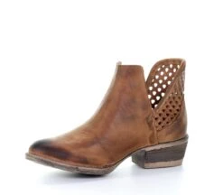 Corral Boots Circle G By Corral Q5027 Women's Shortie In Brown 9 Corral Boots Circle G By Corral Q5027 Women's Shortie In Brown -Western Denim Store CircleGQ5027Anklebootinbrown 073 Brown Cutout AnkleAlta06 1