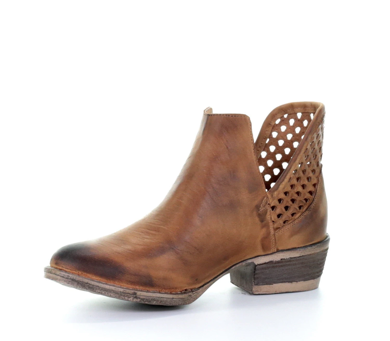 Corral Boots Circle G By Corral Q5027 Women's Shortie In Brown 5 Corral Boots Circle G By Corral Q5027 Women's Shortie In Brown - Image 5