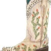 Corral Women's Cactus Cowboy Boots C3447 Saddle ON SALE