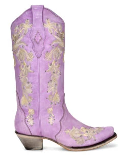 Corral Boots Corral Women's A4241 Lilac Purple Cowboy Boot 5 Corral Boots Corral Women's A4241 Lilac Purple Cowboy Boot -Western Denim Store CorralA4241LilacPurpleWomen sCowboyBootSS22COR202204 3 0043 A4241 boot 01