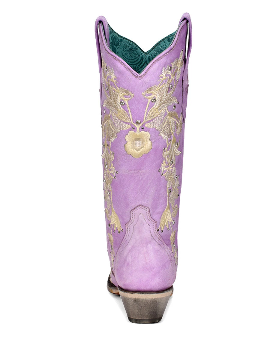 Corral Boots Corral Women's A4241 Lilac Purple Cowboy Boot 2 Corral Boots Corral Women's A4241 Lilac Purple Cowboy Boot - Image 2