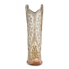 Corral Boots Corral C3895 LD Gold Embroidery Studs Crystals Boot SS23 3 Corral Boots Corral C3895 LD Gold Embroidery Studs Crystals Boot SS23 - Image 3