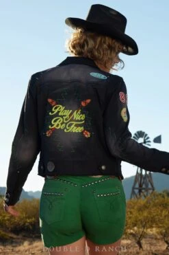 Double D Ranch Desperado Play Nice Womens Denim Jacket -Western Denim Store DoubleDranchdesignleatherjacket063 DesperadoPlayNiceJacket 13403 5000x 9a336e98 7b4e 4dae b64d e01f0333ee77