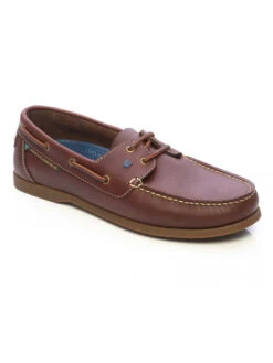 Dubarry Windward Men's Deck Shoe In Chestnut