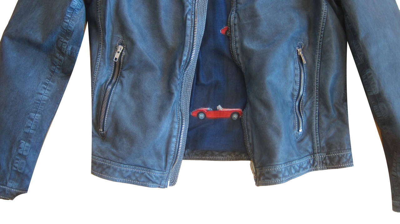 GEORG ROTH MOTO STYLE INDIGO LEATHER GR100 3 GEORG ROTH MOTO STYLE INDIGO LEATHER GR100 - Image 3