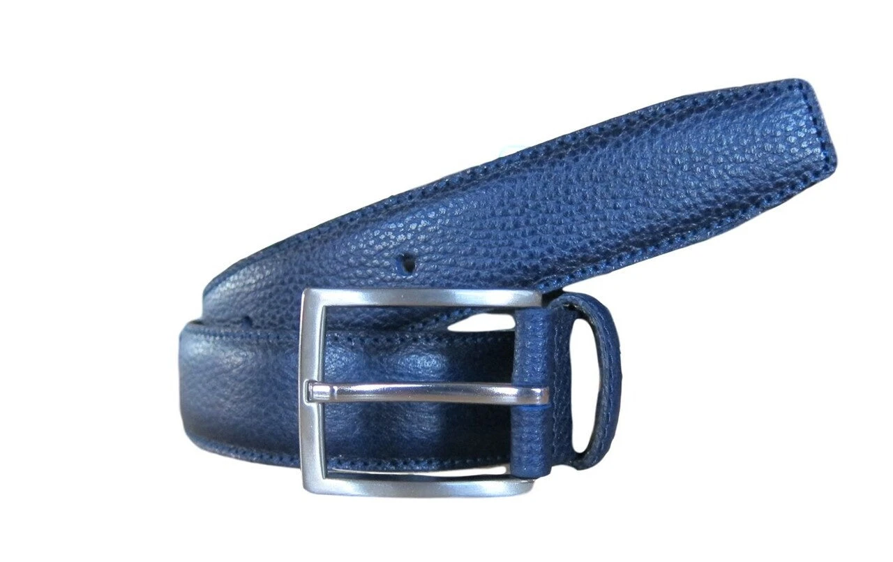 George Roth Heidelberg Blue Leather Belt 1 George Roth Heidelberg Blue Leather Belt