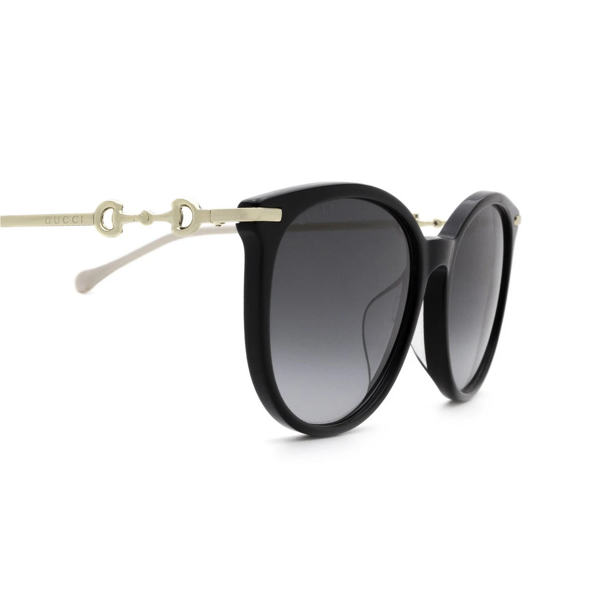 Gucci Horse Bit Equestrian Style Women's Sunglasses In Black Gold GG0885SA- 001 1 Gucci Horse Bit Equestrian Style Women's Sunglasses In Black Gold GG0885SA- 001