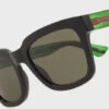 Gucci Women's Sunglass Black Green