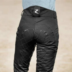 Horze Adeline Winter Thermo Breeches In Black -Western Denim Store HorzeAdelineWinterThermoBreechesinBlack36603 BL 13 1