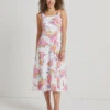 Jude Connally Kaia Dress Midi Impressionist Floral White