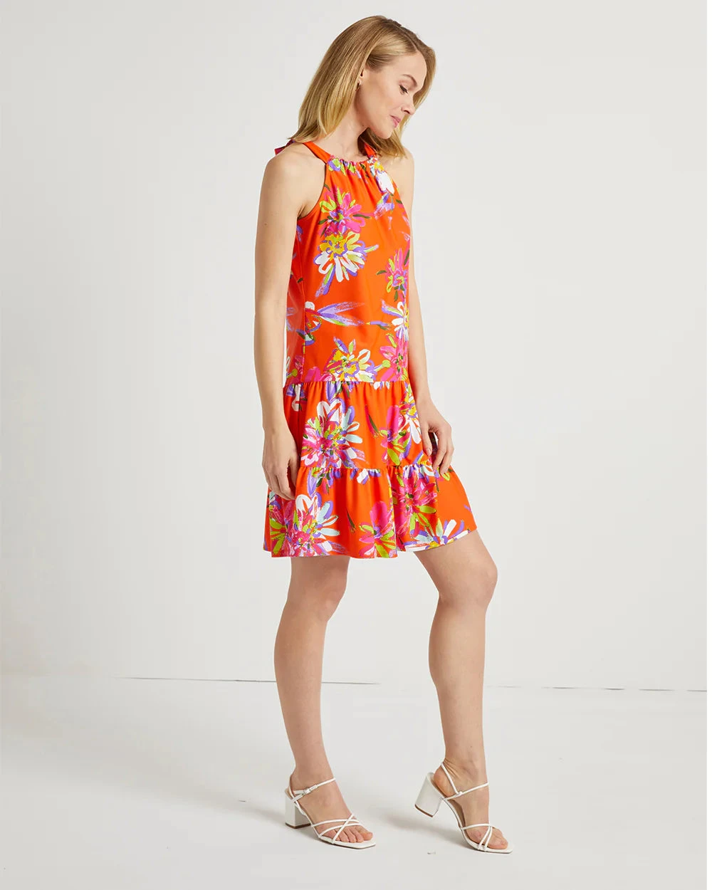 Jude Connally Leanna Dress Impressionist Floral White 2 Jude Connally Leanna Dress Impressionist Floral White - Image 2