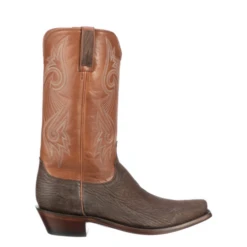 Lucchese Mingus Brown Shark Boot M3239 FW23 -Western Denim Store LuccheseMensSharkbootMingusBrownSharkSkinBootM3239