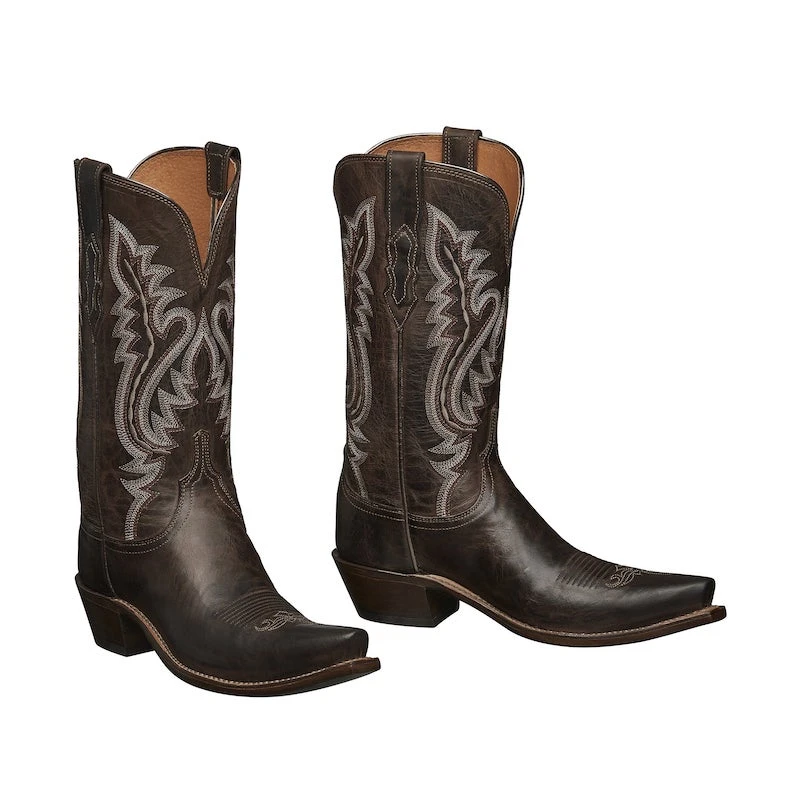 Lucchese Women's M5002 Madras Goat Cassidy Boot Chocolate 2 Lucchese Women's M5002 Madras Goat Cassidy Boot Chocolate - Image 2