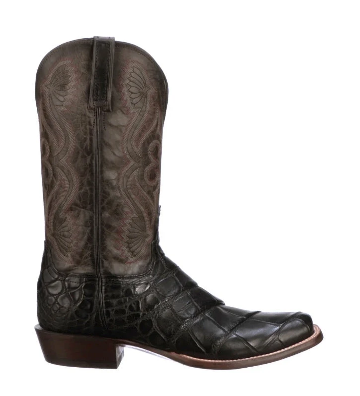 Lucchese Luchese Men's CL1084 Q8 Black Roy Giant Gator 2 Lucchese Luchese Men's CL1084 Q8 Black Roy Giant Gator - Image 2