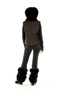 M.Miller Jess Vest Black Fox Section Front VT29 ON SALE -Western Denim Store M.MillerJessLuxuryFurVestinBlackwithFoxSectionFrontMadeintheUSABlackfurvest