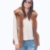 MUSI Furs Sarah American Grey Fox Vest 19430