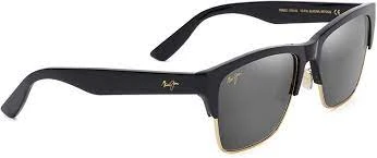 Maui Jim Perico Grey Black Gloss With Gold DBS853-03 1 Maui Jim Perico Grey Black Gloss With Gold DBS853-03