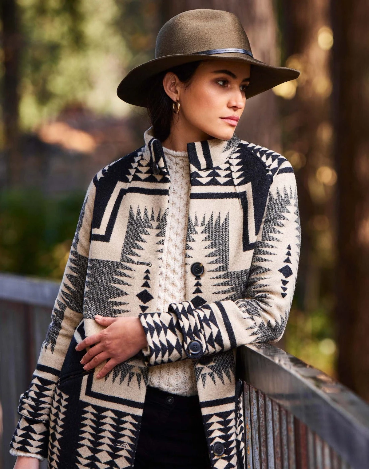 Pendleton W Black TIMBERLINE WOOL COAT TE244 1 Pendleton W Black TIMBERLINE WOOL COAT TE244