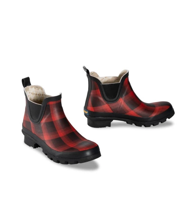 Pendleton Classic Ombre Chelsea Short Rain Boot In Red/Black 62031 1 Pendleton Classic Ombre Chelsea Short Rain Boot In Red/Black 62031