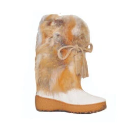 Regina Gigi Matilda White Fox Women's Winter Boot MADE In Italy ON SALE Limited Time