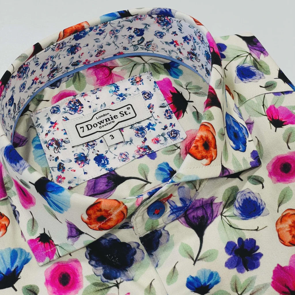 7 Downie Men's Dress Shirt Soho 11 Short Sleve SS23 1 7 Downie Men's Dress Shirt Soho 11 Short Sleve SS23