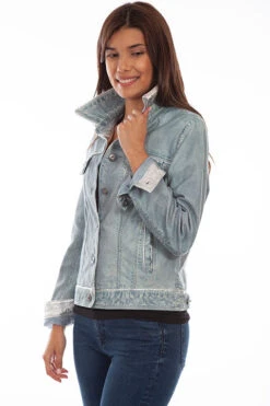 Scully L1041 LD Denim Leather Jacket SS23