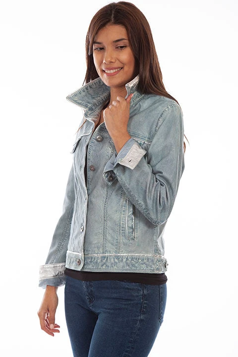 Scully L1041 LD Denim Leather Jacket SS23 1 Scully L1041 LD Denim Leather Jacket SS23