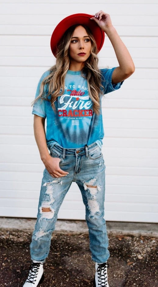 Firecracker Spiral Tee Shirt Classic Western Wear 2 Firecracker Spiral Tee Shirt Classic Western Wear - Image 2