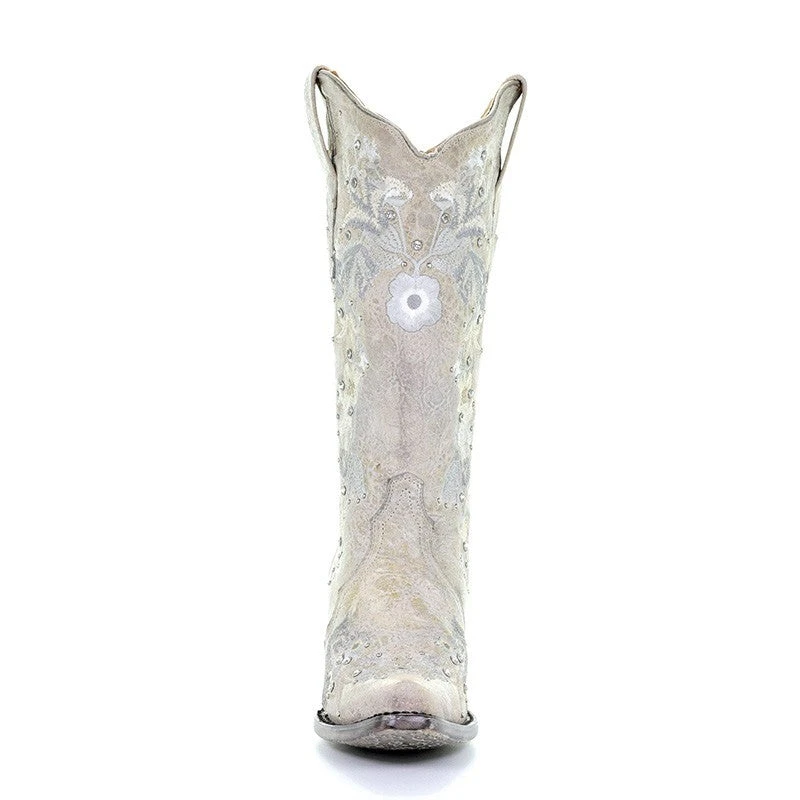 Corral Boots Corral A3521 Wedding Collection Maria White Crystal Boot SS23 2 Corral Boots Corral A3521 Wedding Collection Maria White Crystal Boot SS23 - Image 2