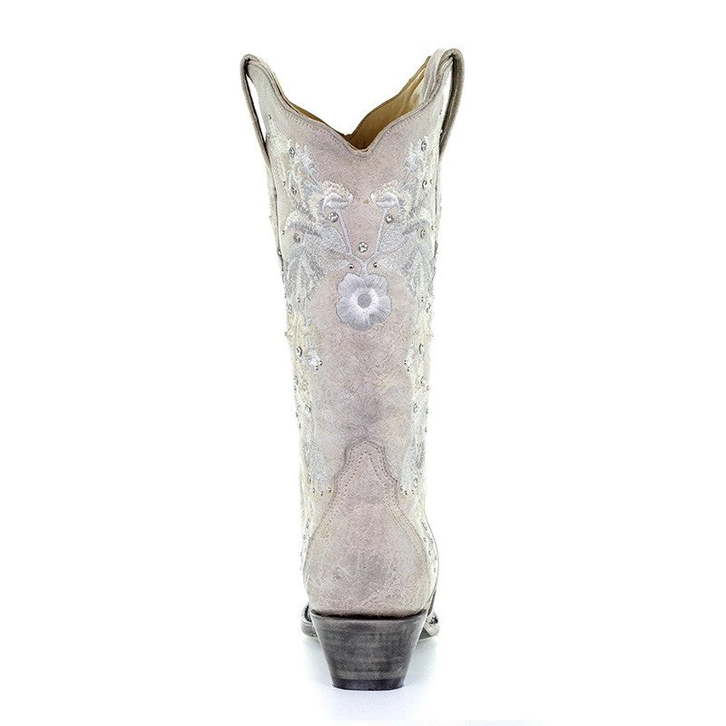 Corral Boots Corral A3521 Wedding Collection Maria White Crystal Boot SS23 3 Corral Boots Corral A3521 Wedding Collection Maria White Crystal Boot SS23 - Image 3