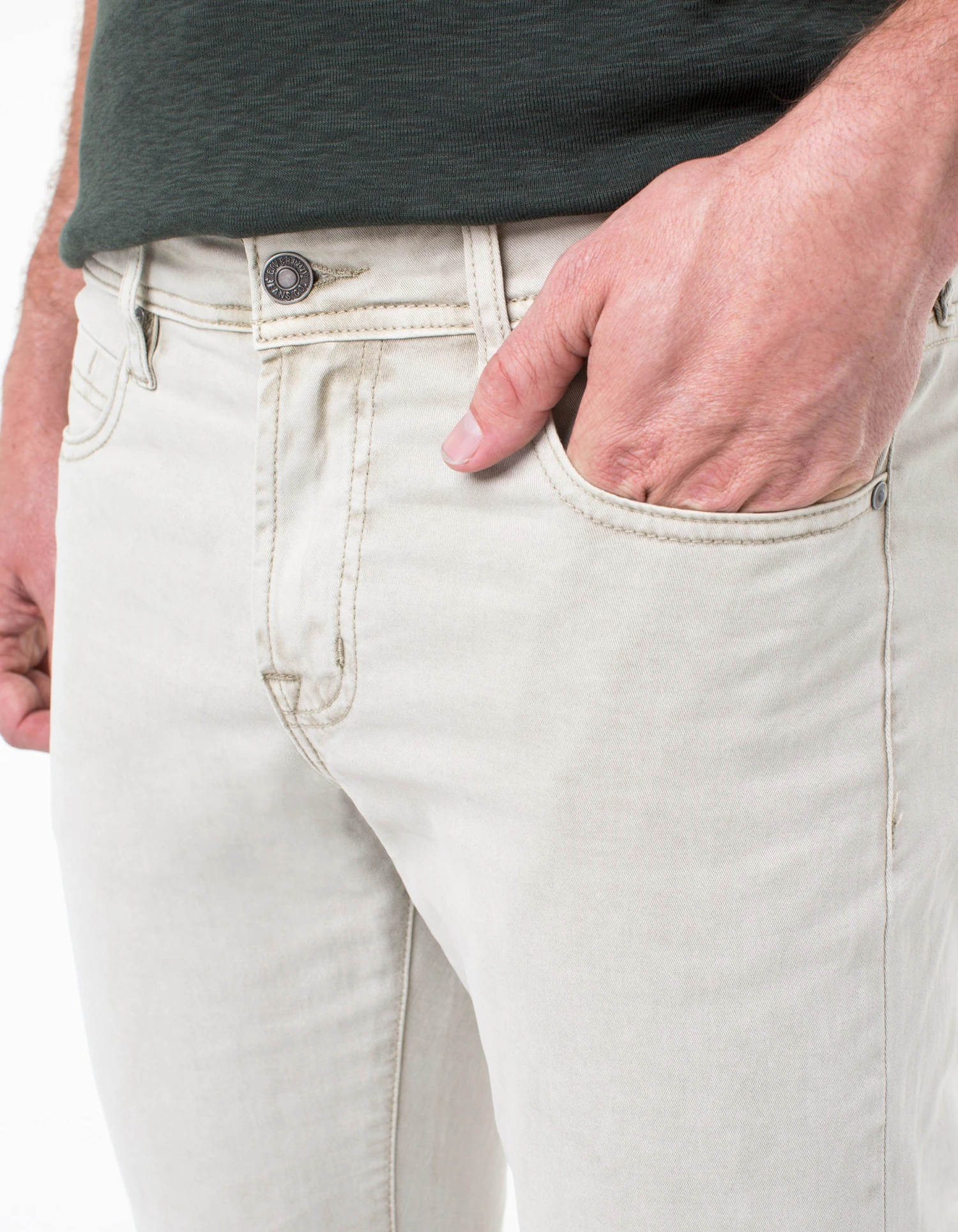 Liverpool Men's Kingston Modern Slim Straight Twill LGS300DC 4 Liverpool Men's Kingston Modern Slim Straight Twill LGS300DC - Image 4