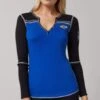 Alp N Rock Women's SKI HENLEY In Cobalt
