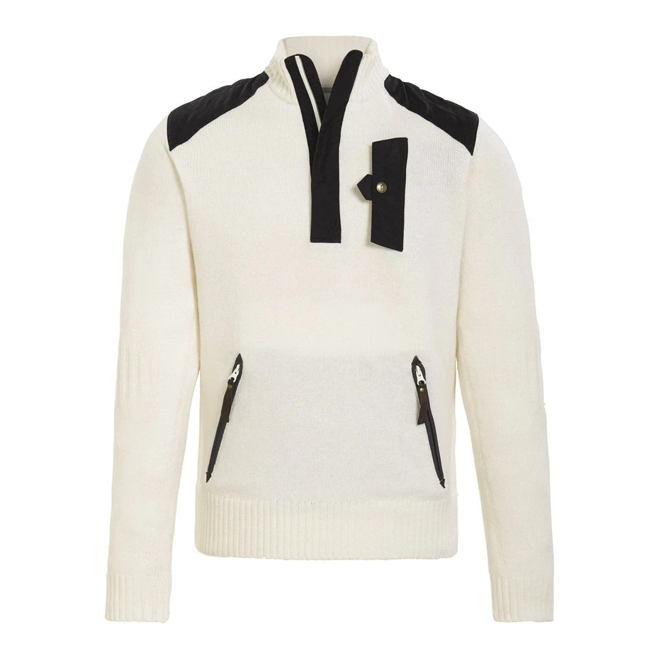 Alps & Meters Men's High West Alpine Guide Men's Sweater In Ivory 1 Alps & Meters Men's High West Alpine Guide Men's Sweater In Ivory